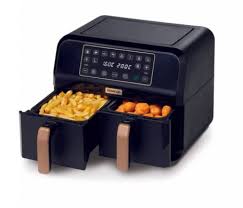 friteuse kenwood air fryer noir 8L(4L/4L) deux bag,HFP70.000BK