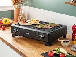 Tefal Barbecue Electrique d'Intérieur Presque Sans Fumée et Sans Odeur TG900812 Noir