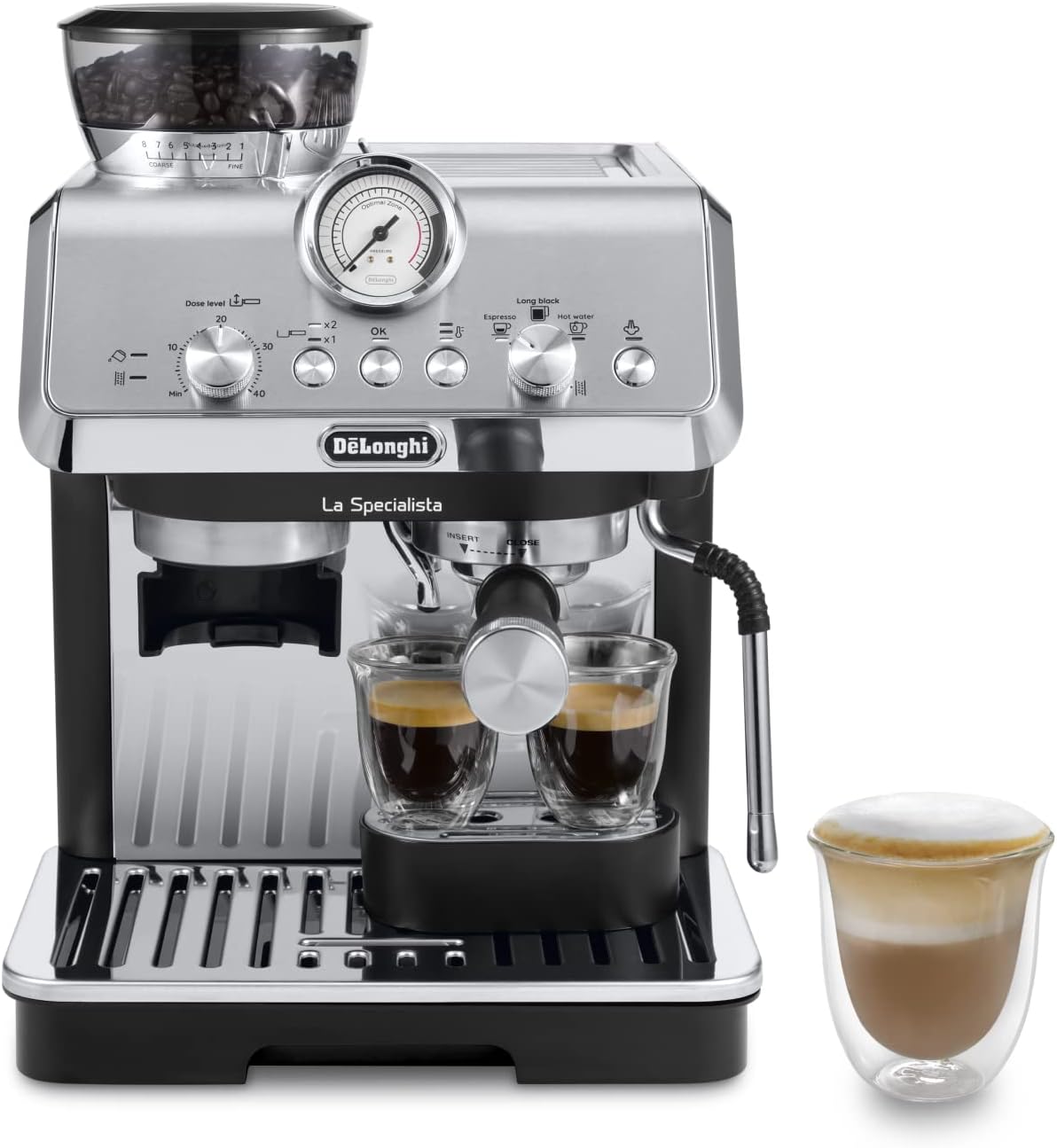 machine à expresso deLonghi La Specialista Arte avec buse à lait professionnelle EC9155.MB